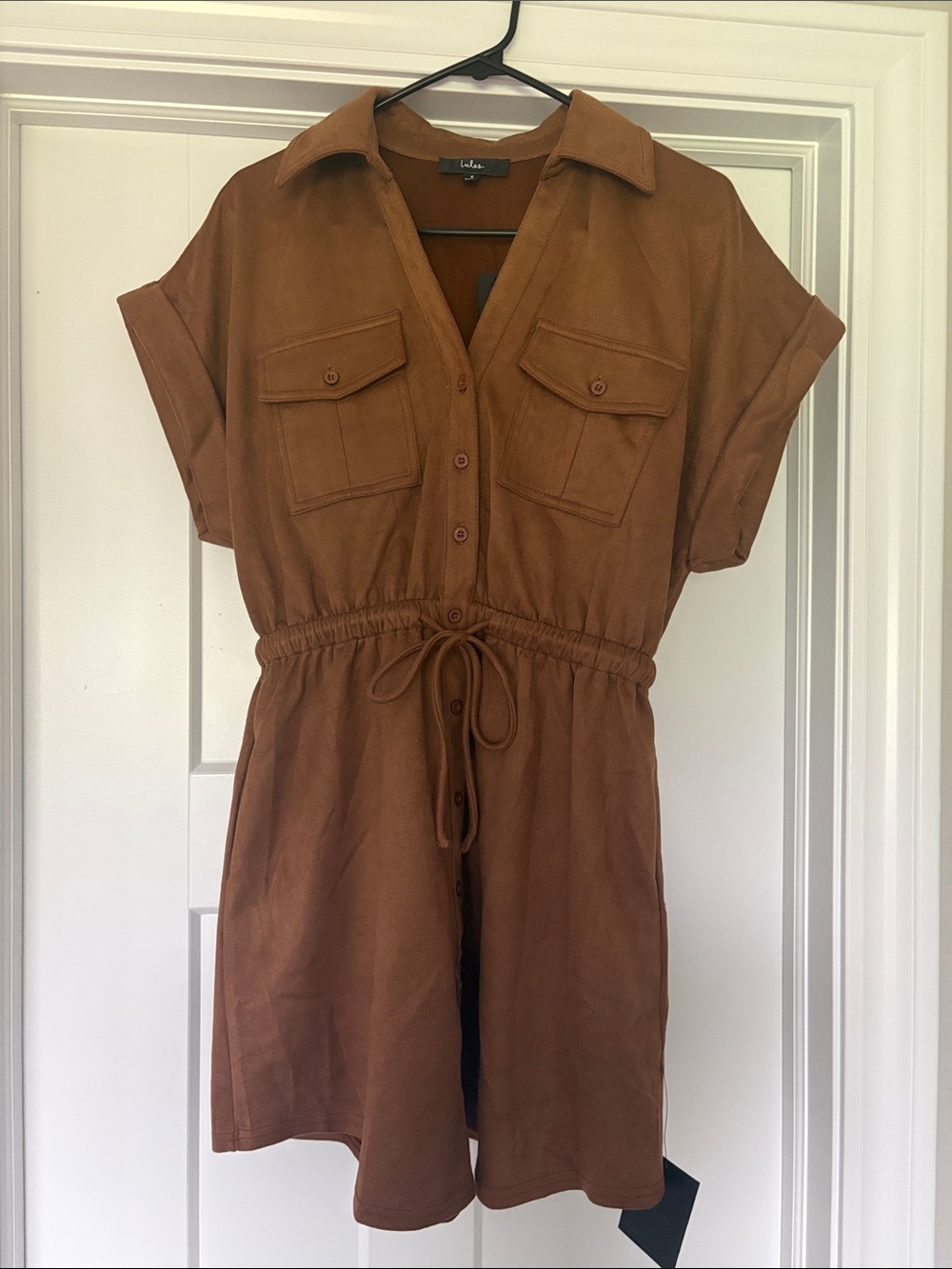Lulu's Brown Utility Dress